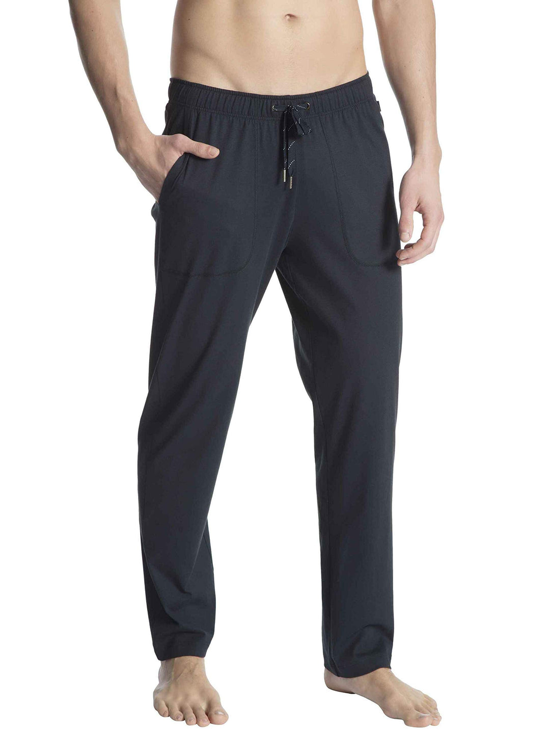 CALIDA Remix Basic Sleep Hose Herren, 100% Baumwolle, mit Seitentaschen 46-48 Dark Sapphire, 46-48 D