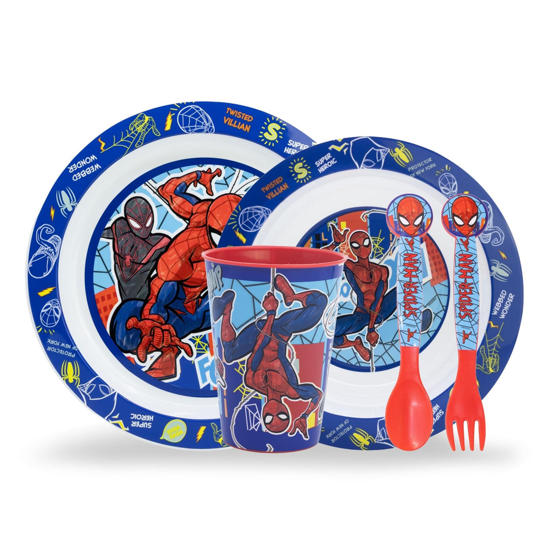 Kindergeschirr set Spiderman, Wiederverwendbares geschirr Set, Kinder Essgeschirr, Microwaveable Kin