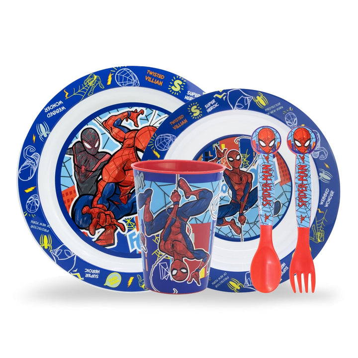 Kindergeschirr set Spiderman, Wiederverwendbares geschirr Set, Kinder Essgeschirr, Microwaveable Kin