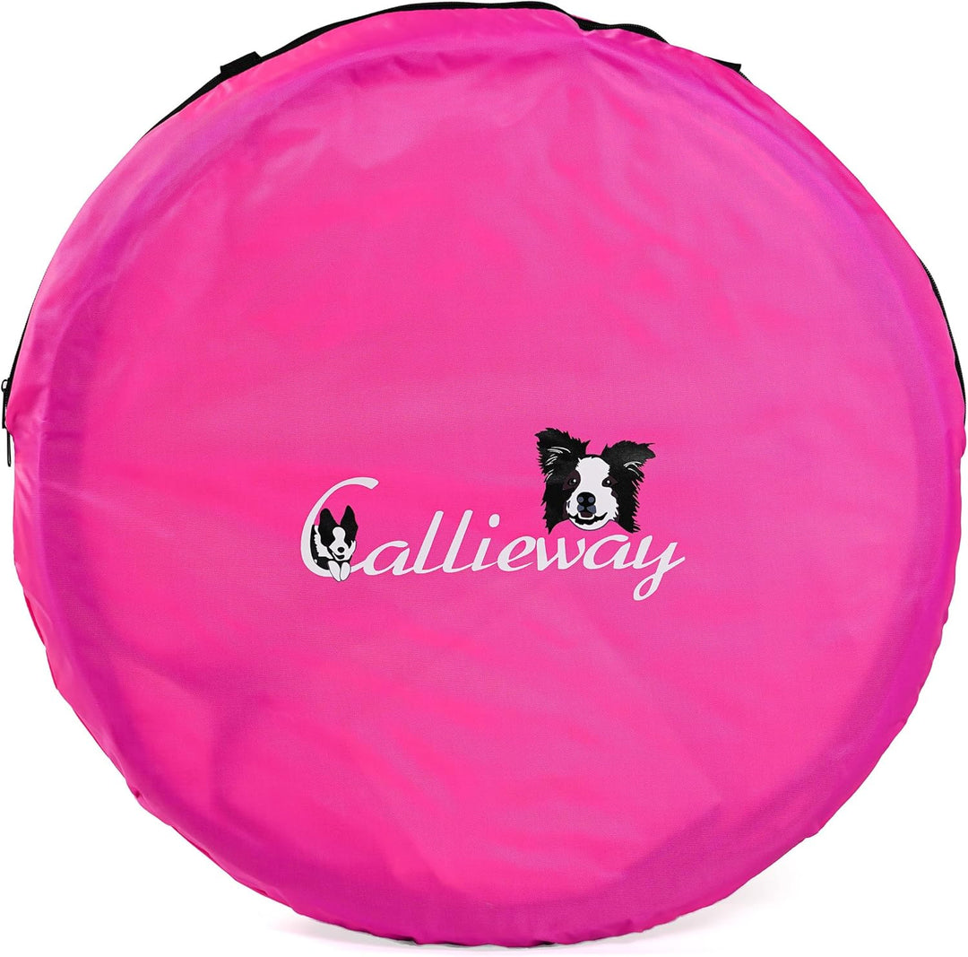 Callieway Hoopers Agility Barrel – Tonne/Fass für Hundetraining (Doppelpack, Blau) | Leicht, stabil