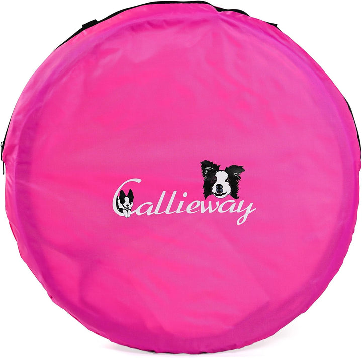 Callieway Hoopers Agility Barrel – Tonne/Fass für Hundetraining (Doppelpack, Blau) | Leicht, stabil