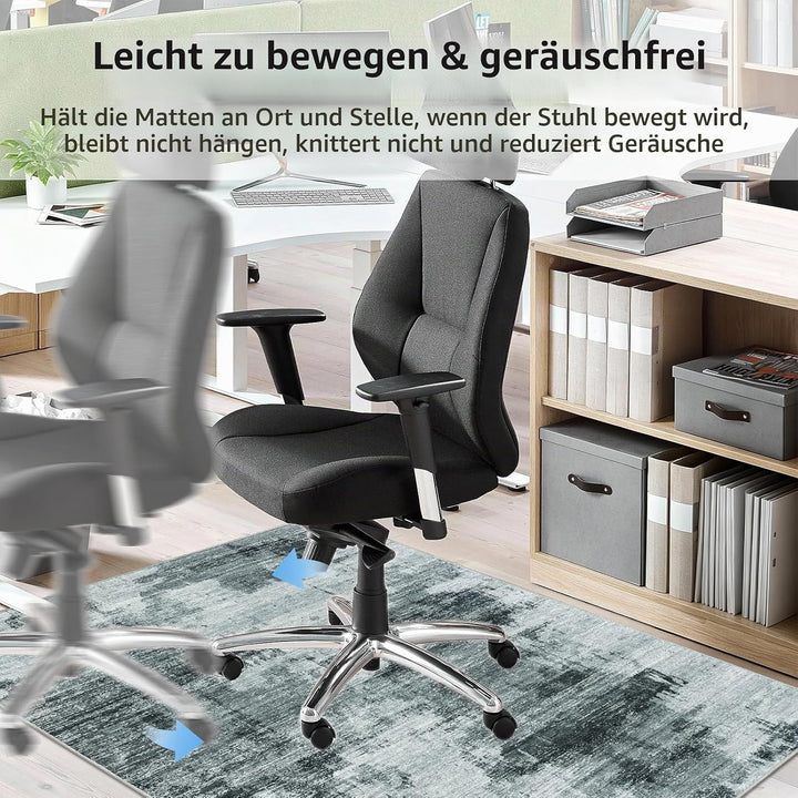 Famibay Bodenschutzmatte BüRostuhl Unterlage 120x150cm Unterlage Schreibtischstuhl Grau rutschfest B