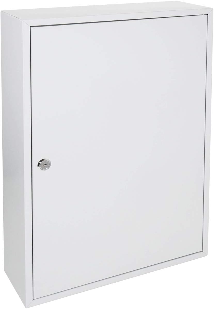 HMF Schlüsselschrank gross aus Stahl, abschliessbarer Schlüsselkasten für Büro, Verwaltung oder Fuhr