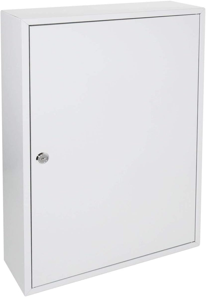 HMF Schlüsselschrank gross aus Stahl, abschliessbarer Schlüsselkasten für Büro, Verwaltung oder Fuhr