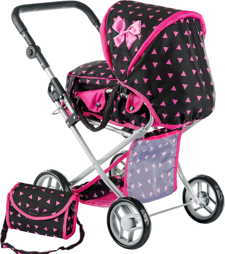 Kinderplay Puppenwagen ab 1 2 3 Jahre Kinderwagen Spielzeug - 3 in 1, Puppenwagen mit Herausnehmbare