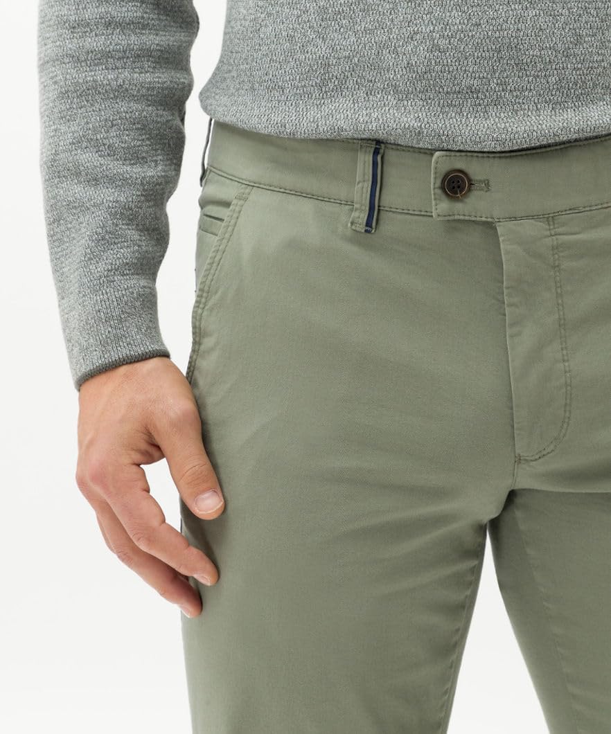 EUREX by Brax Herren Jim Cotton Daily Friend Hose 36W / 30L Grün, 36W / 30L Grün