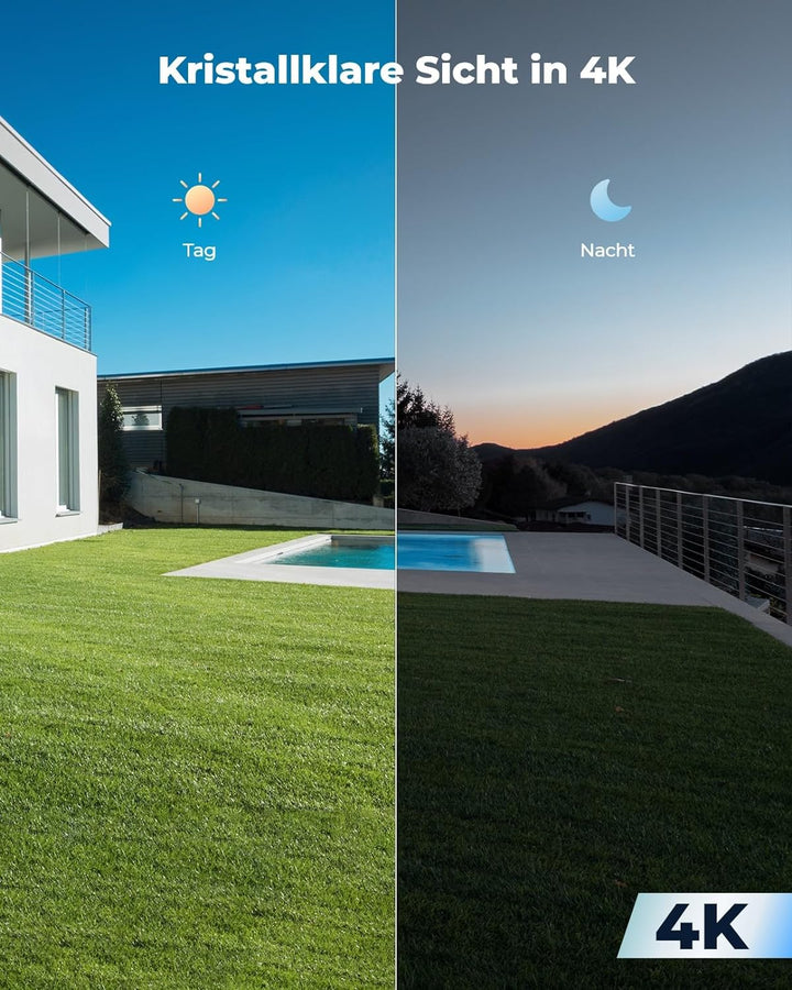Reolink 4K Wi-Fi 6 Überwachungskamera, 5/2,4 GHz WLAN Kamera Outdoor mit IP67 Metallgehäuse, Mensche