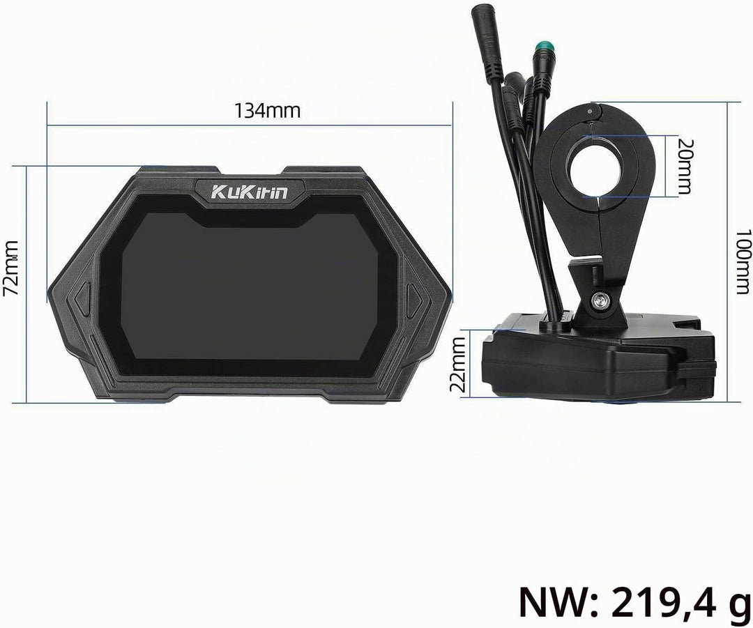 Elektroroller Instrumentenanzeige für Kukirin G2 Pro/G2 Max, LED Display Drosselklappe Motherboard-D