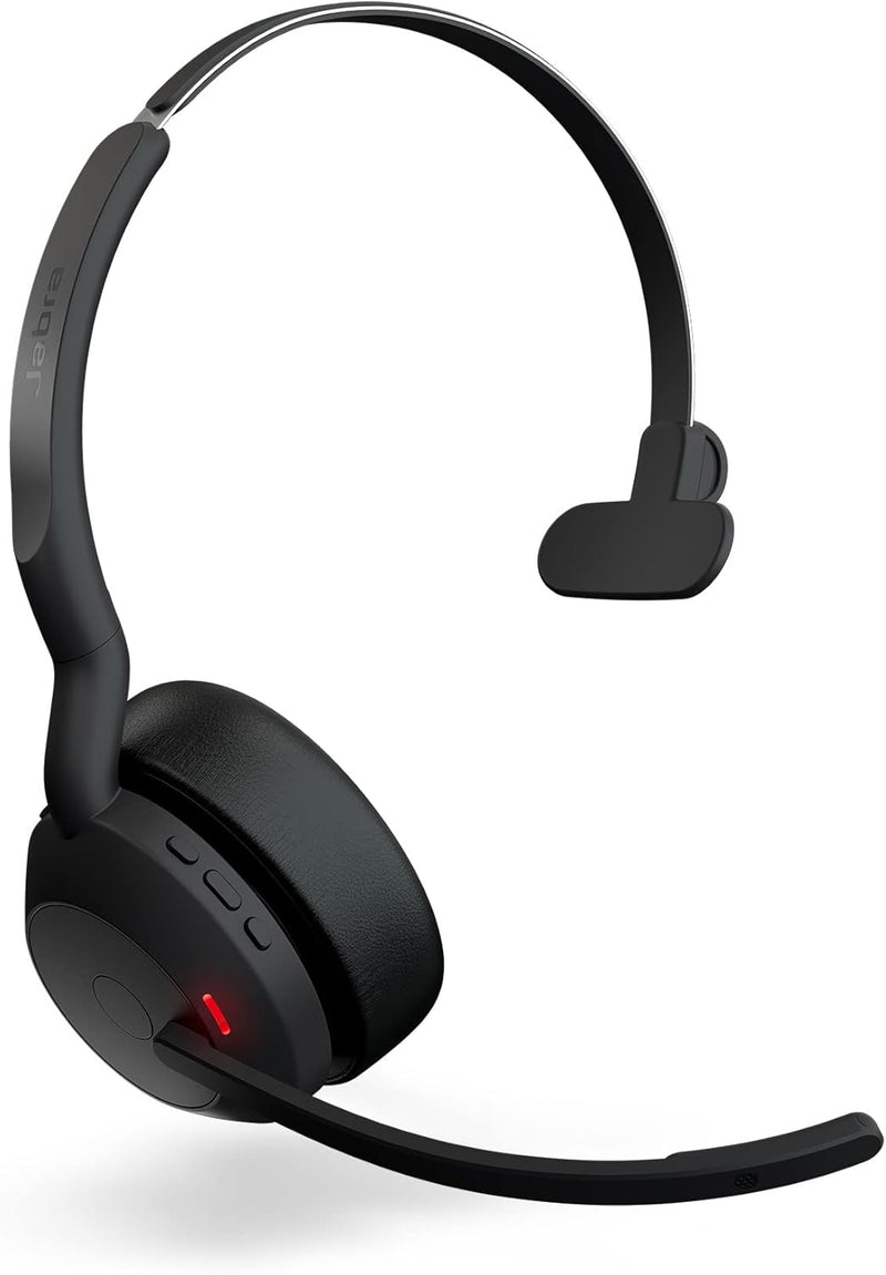 Jabra Evolve2 55 - schnurloses Mono-Headset mit Jabra Air Comfort - Mikrofone mit Geräuschunterdrück