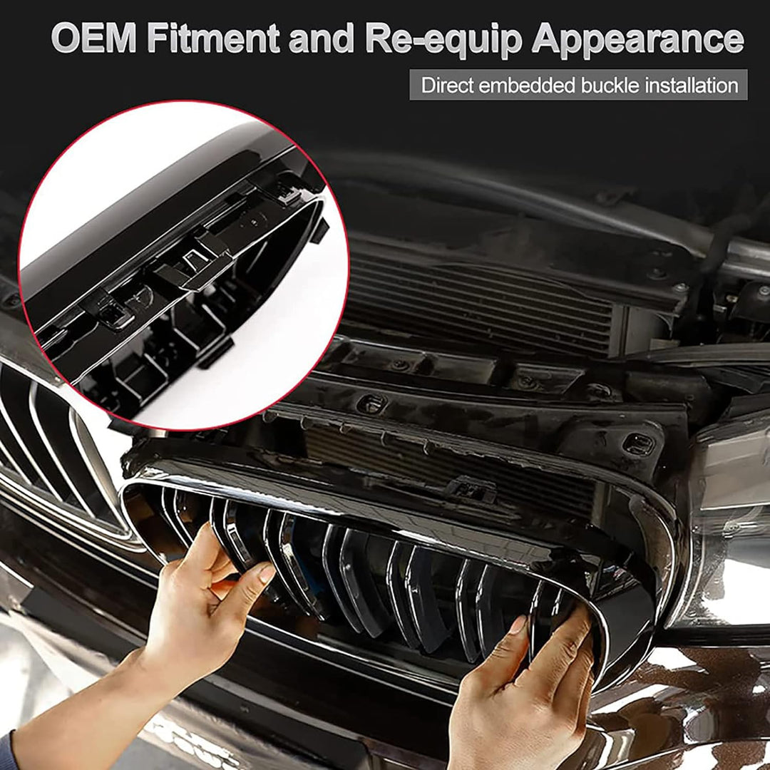 YIUBCZOQI F15 Kühlergrill Passend für BMW F15 X5 (2014-2018) F16 X6 (2015-2019) X5M X6M (2015-2019)