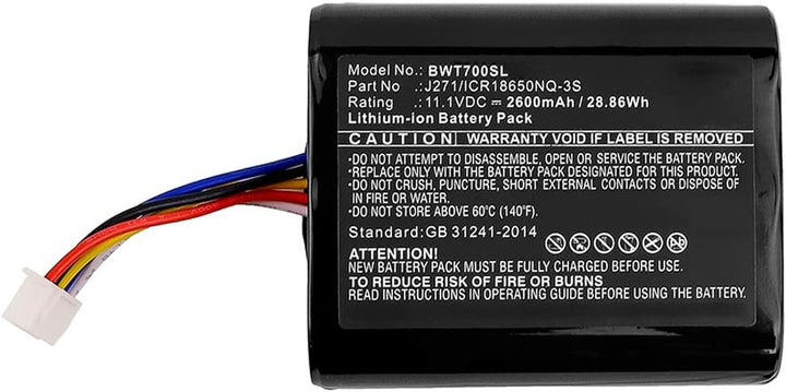 CELLONIC, Lautsprecherakku kompatibel mit Bowers & Wilkins T7 (2600mAh, 11.1V) Ersatzakku J271/ICR18