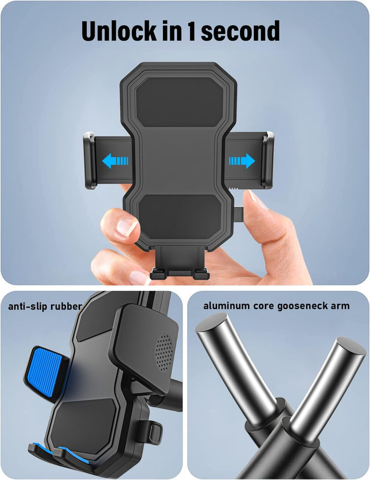 woleyi Hometrainer Handyhalterung, Schwanenhals Handy Lenkerhalterung für Laufband Heimtrainer Cross