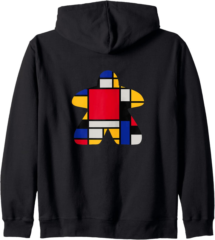 Moderne Kunst Meeple Kapuzenjacke