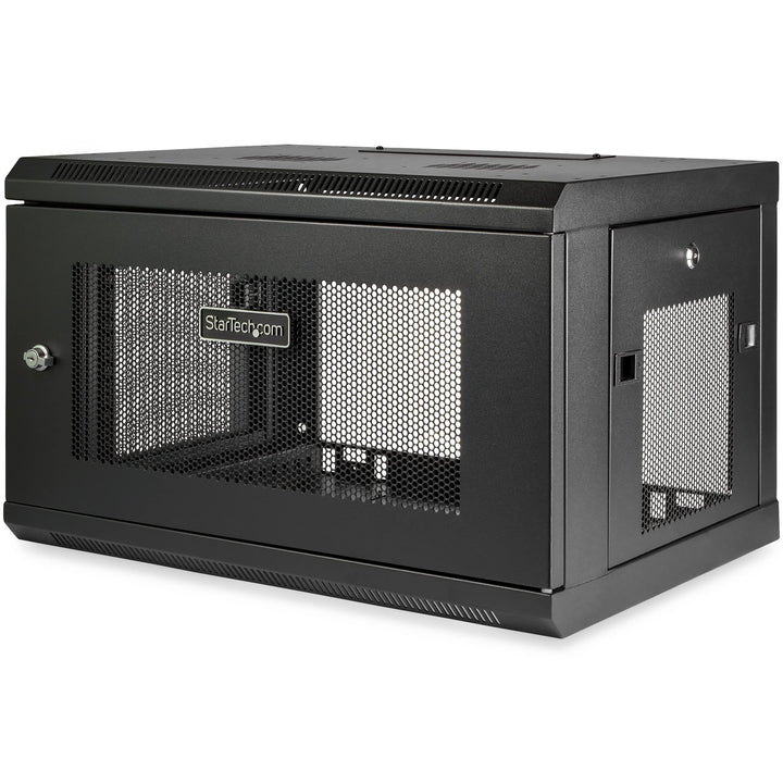 StarTech.com 6HE 19 Zoll Wand Netzwerkschrank - 2 Pfosten, 37,5cm tiefes, abschliessbares Serverschr