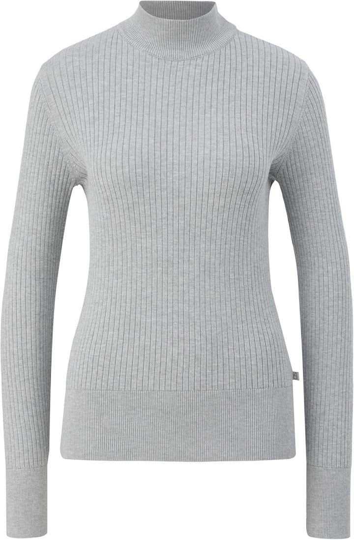 QS Strickpullover aus Viskosemix XL 9400 Grau, XL 9400 Grau