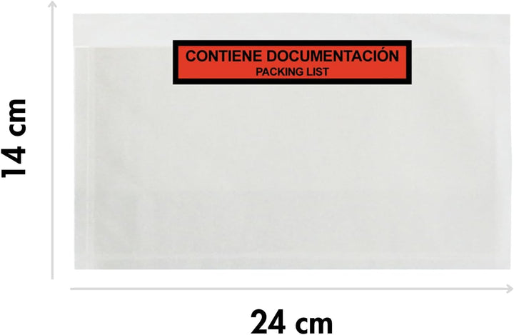 PKA Packing List Briefumschläge, 240 x 140 mm, 250 Stück