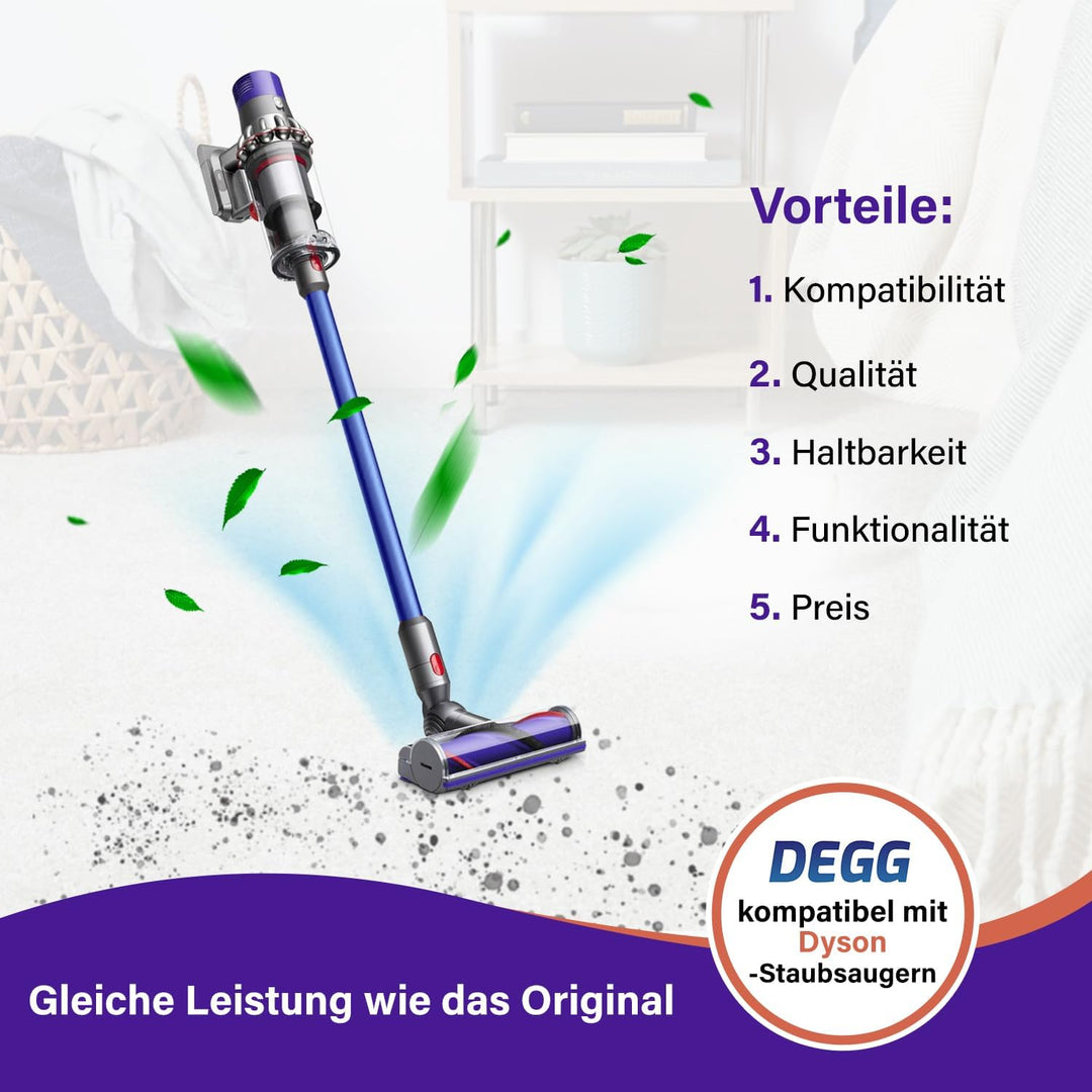 DEGG Staubsaugerrohr - Kompatibel mit Dyson V7, V8, V10, V11 und V15 Teleskoprohr 32MM, Verlängerung