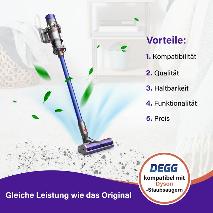 DEGG Staubsaugerrohr - Kompatibel mit Dyson V7, V8, V10, V11 und V15 Teleskoprohr 32MM, Verlängerung
