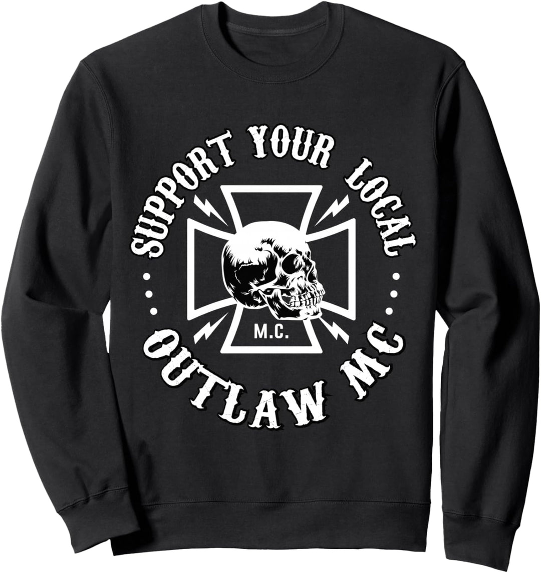 Unterstütze Outlaw Biker Sweatshirt