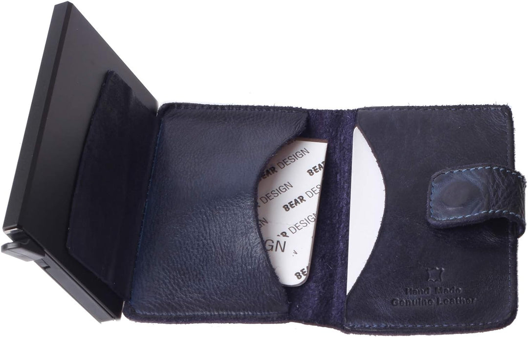 Bear Design Antic Unisex Geldbörse blau 15,5x9x4cm Kreditkartenetui Portemonnaie