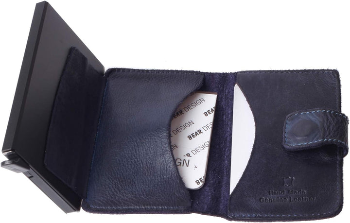 Bear Design Antic Unisex Geldbörse blau 15,5x9x4cm Kreditkartenetui Portemonnaie