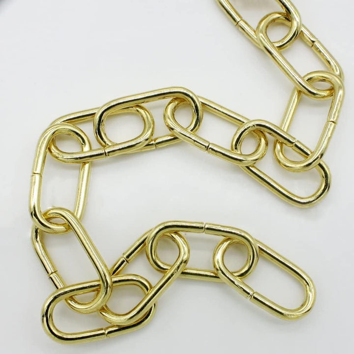 CHRISTOPH PALME 10m Eisenkette ø 2mm Glatt Zierkette Rundstahlkette Rundgliederkette Kette (Gold), G