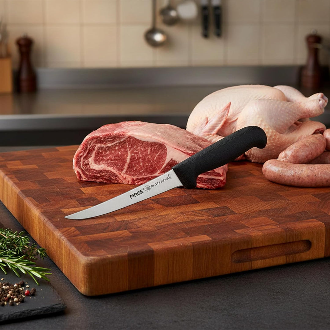 Pirge Butcher's Made in Germany Profi Ausbeinmesser 15 cm - Metzgermesser - Fleischermesser - Stechm