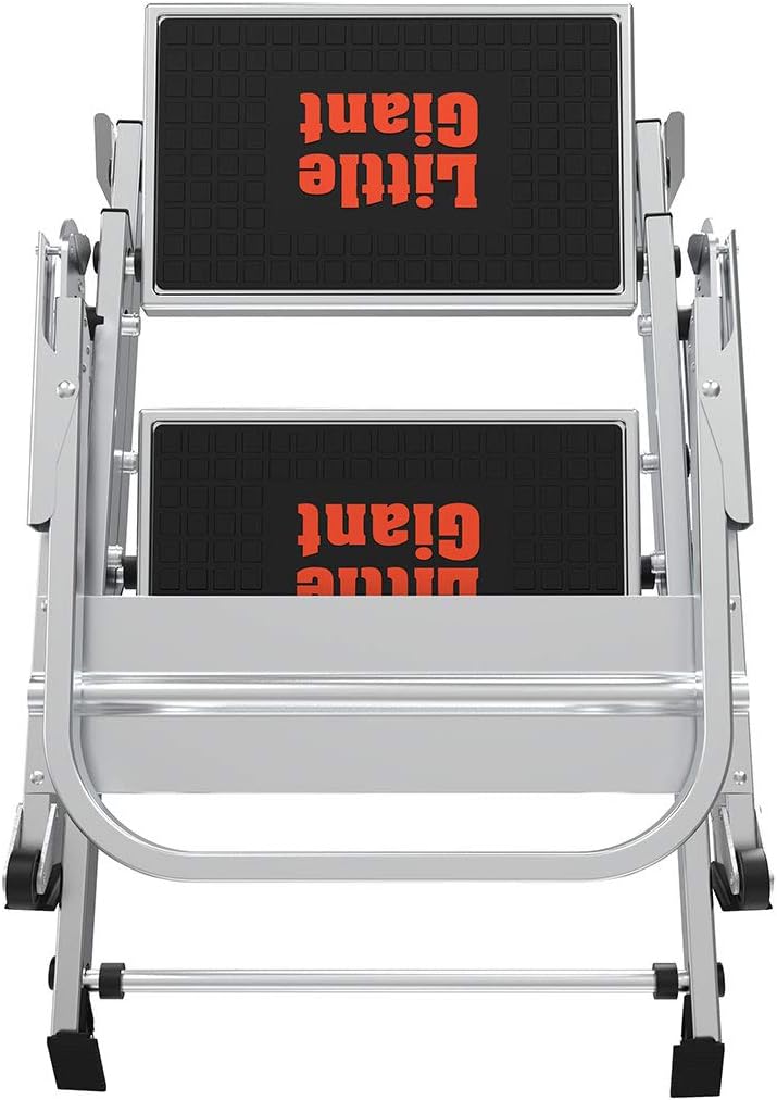 Little Giant Ladders, Safety Step, 2-Step, 2 foot, Step Stool, Aluminum, Type 1A, 300 lbs weight rat