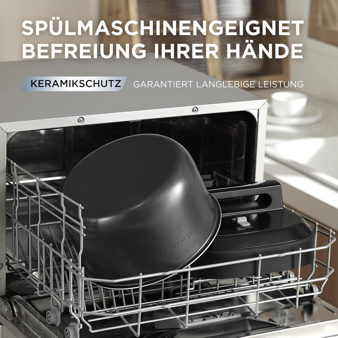 Midea 9-in-1 Multikocher, 6L mit 12 Kochfunktionen Elektrischer Schnellkochtopf (Langsamkochen, Reis