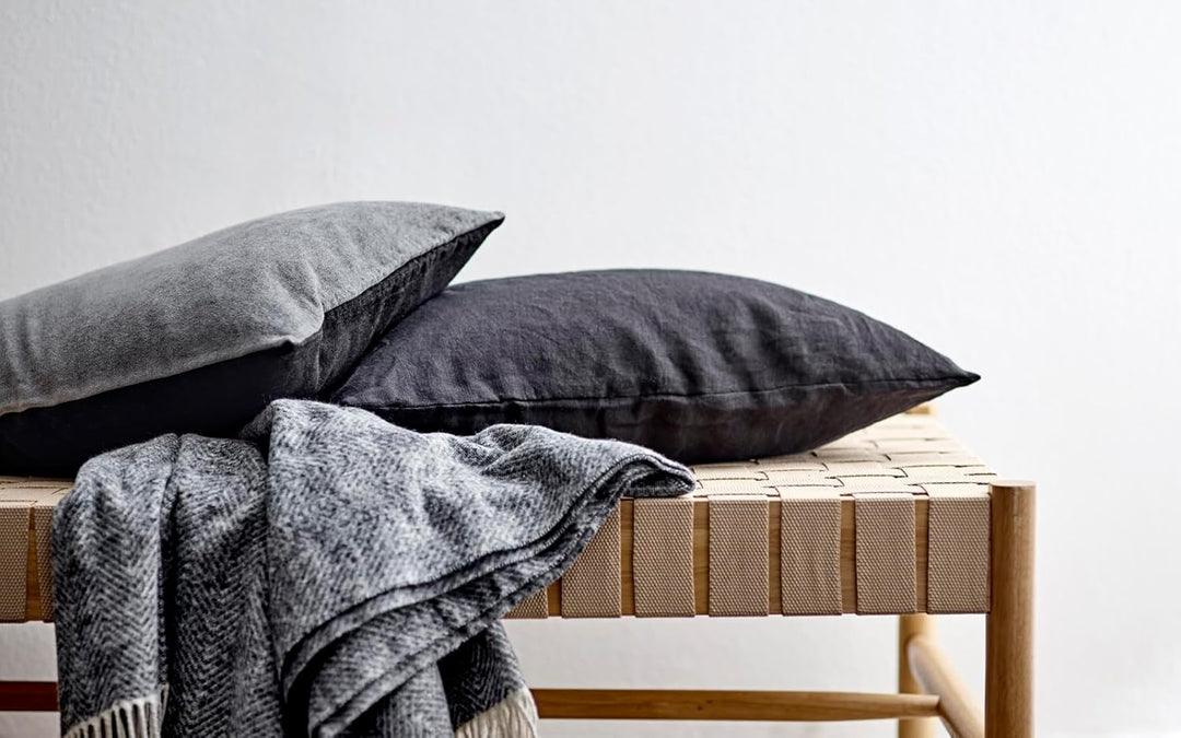 Södahl Linen Kissen, 50 x 50 cm, Schwarz 60 x 40 x 13 cm Black, 60 x 40 x 13 cm Black