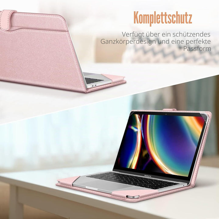 Fintie Hülle Kompatibel mit MacBook Air M3 M2 13.6 (2024-2022), MacBook Air M1 13 (2020-2018) und Ma