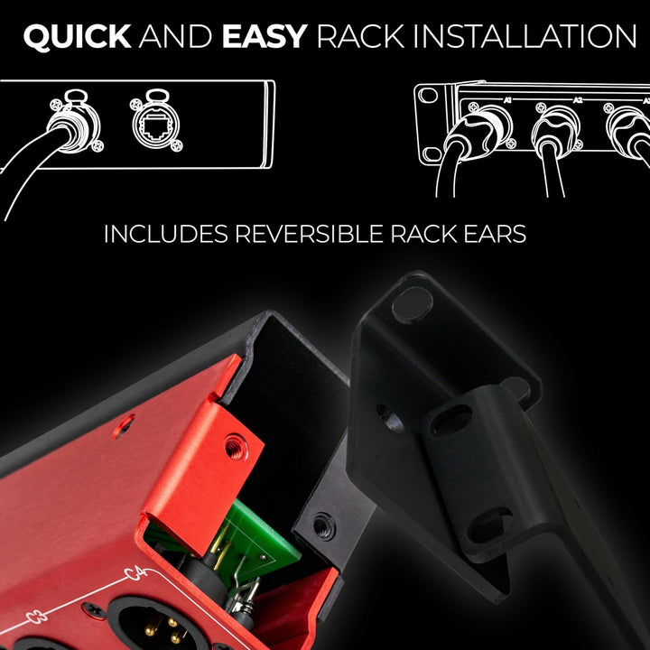 Cat Rack XLR Stage Box mit Audio über geschirmtem CAT-Kabel Senden Sie 12 Kanäle von Audio, DMX, Cle