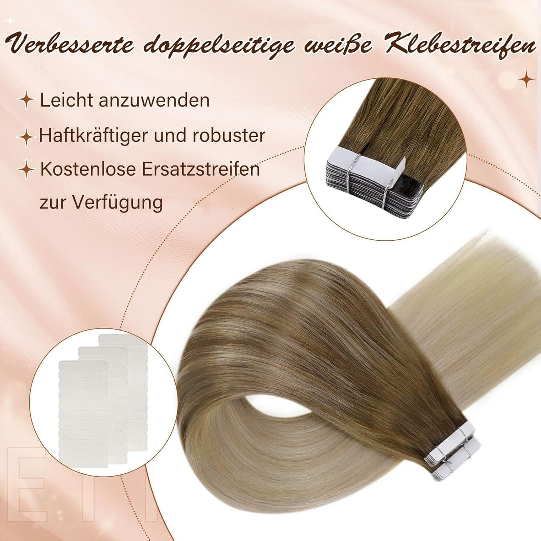 Hetto Tape in Extensions Echthaar Balayage Extensions Tape in Echthaar Remy Tape in Extensions Haarv