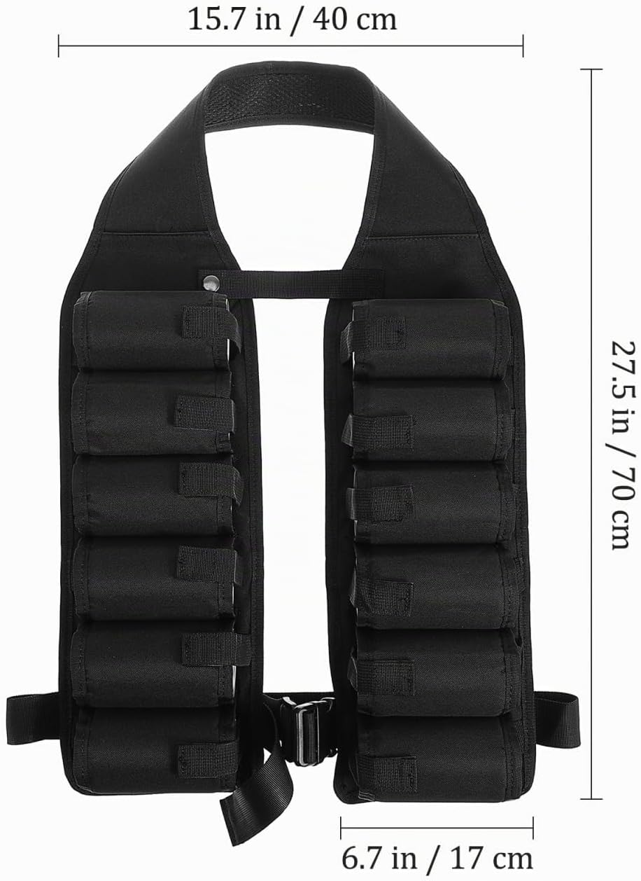 LIOOBO Biergürtel 12 Taschen Getränkeweste Getränkehalter für Outdoor Bergsteigen Klettern Camping R