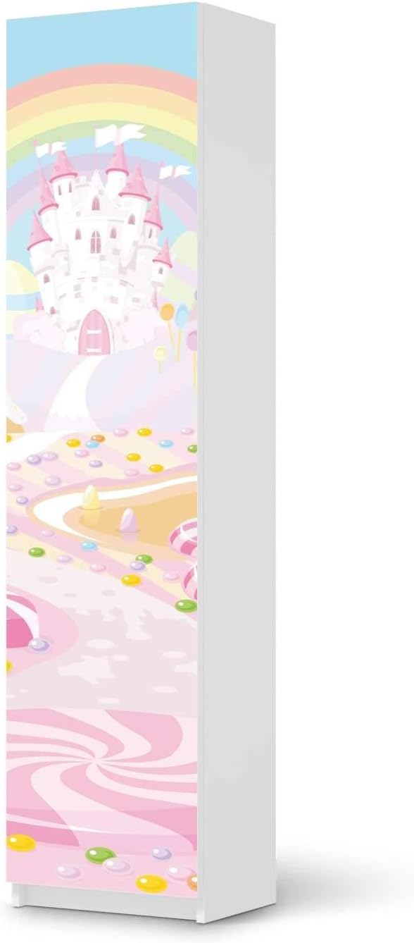Möbel Klebefolie für Kinder - passend für IKEA Pax Schrank 201 cm Höhe - 1 Tür I Tolle Möbelsticker