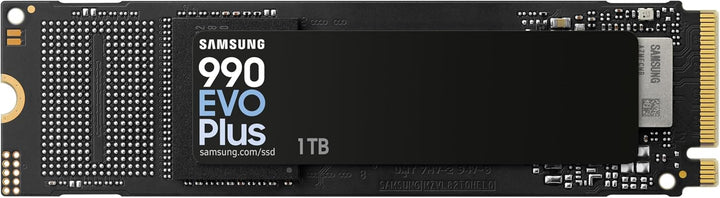 Samsung 990 EVO Plus NVMe M.2 SSD 1 TB, PCIe 4.0 x4 / PCIe 5.0 x2, NVMe 2.0 (2280), 7.150 MB/s Lesen