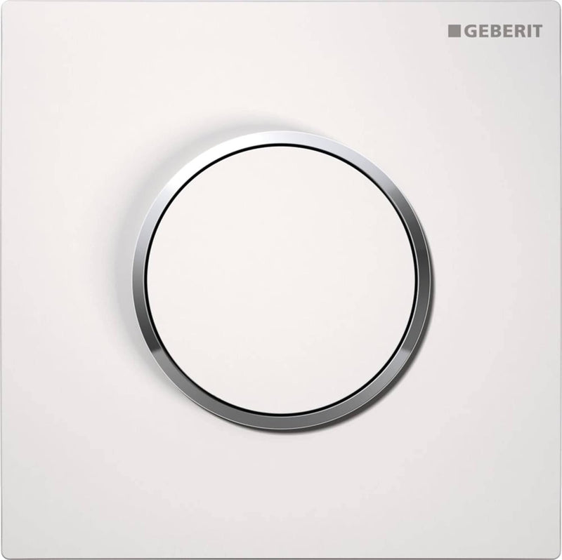 Geberit 116015KJ1 Urinal Handauslösung HyTouch Kunststoff Sigma10 pneumatisch, weiss / verchromt Sin
