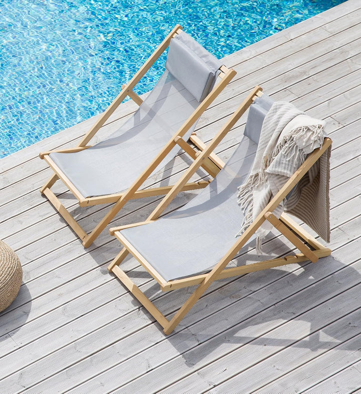 Jan Kurtz Fiam Relax Liegestuhl (Hellgrau), Hellgrau