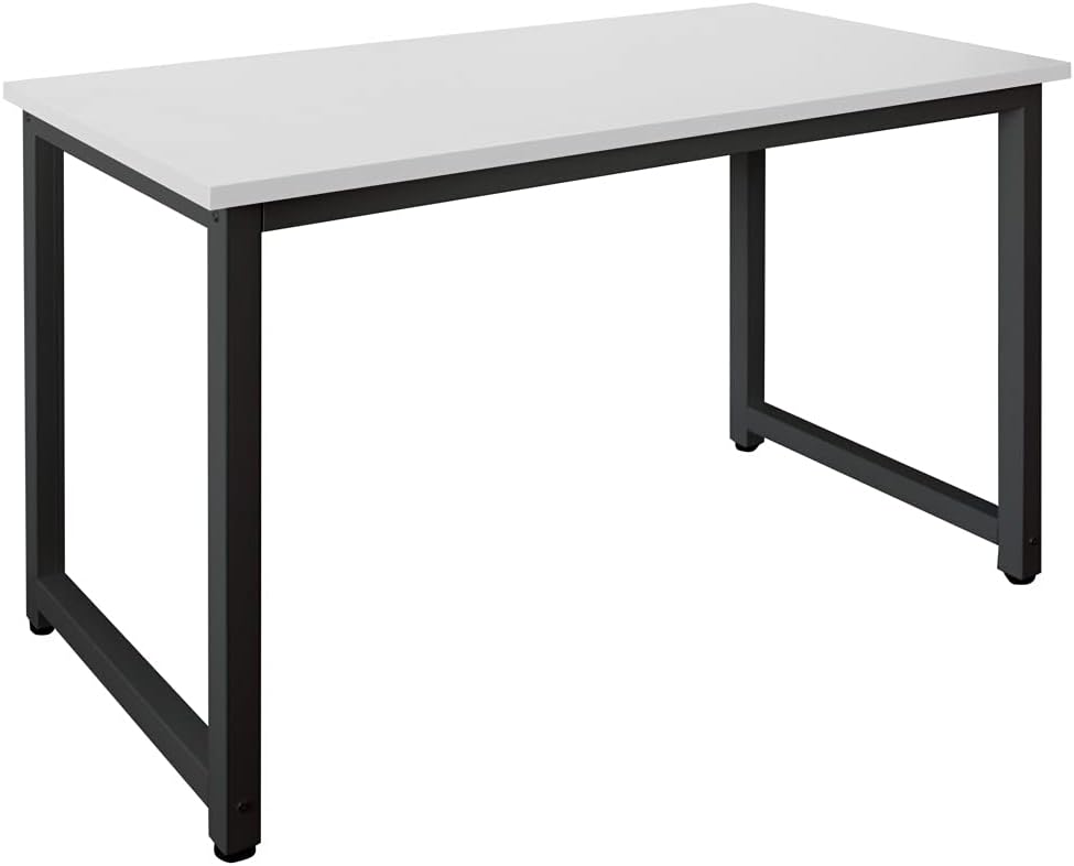 Kingpower Tisch Computertisch PC Schreibtisch Bürotisch 120 x 60 cm Auswahl, Farbe:Schwarz/Weiss Sch