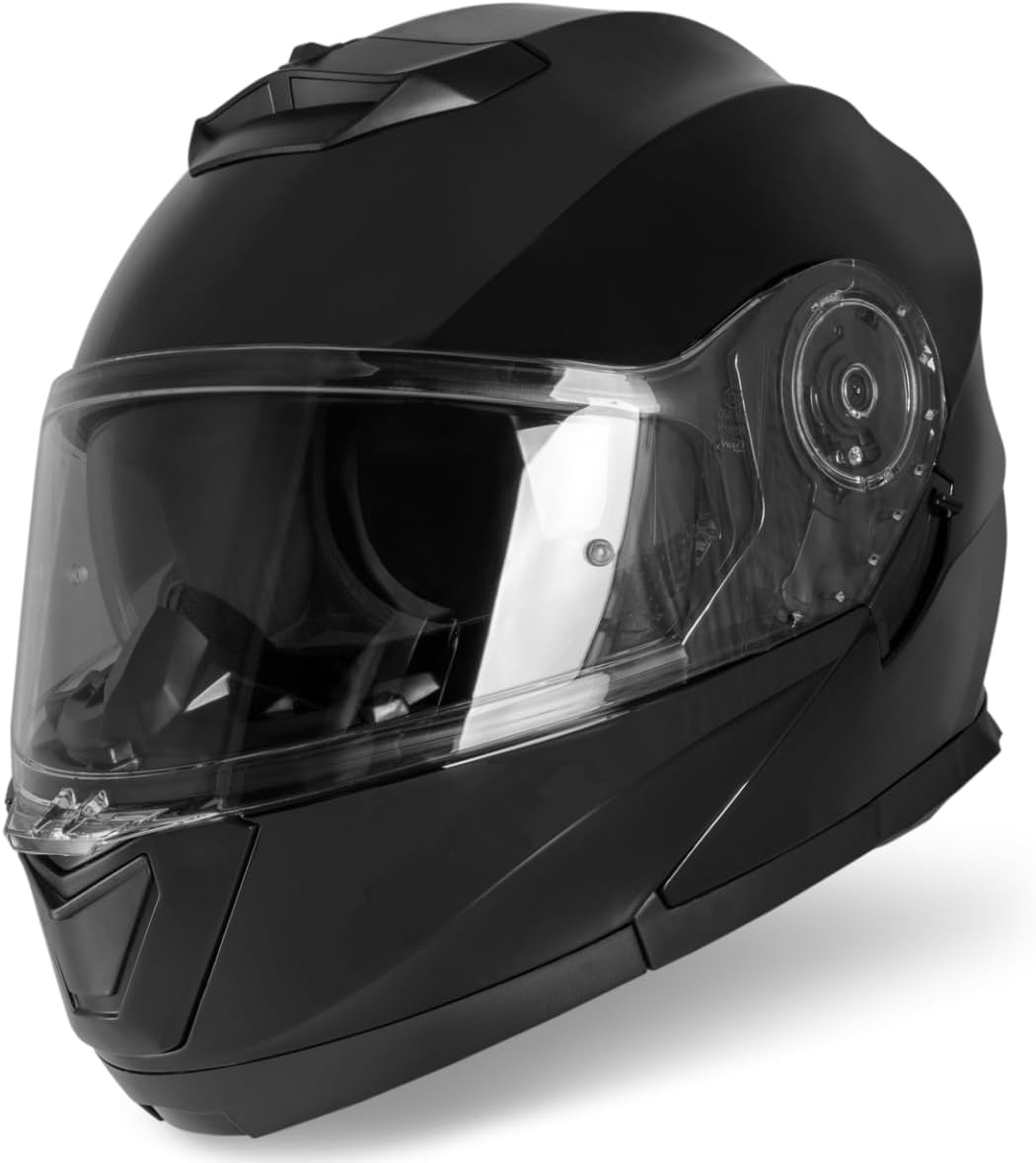 Santos Klapphelm mit Sonnenblende | ECE 22.06 & PINLOCK vorbereitet | Motorrad Helm Integralhelm | M
