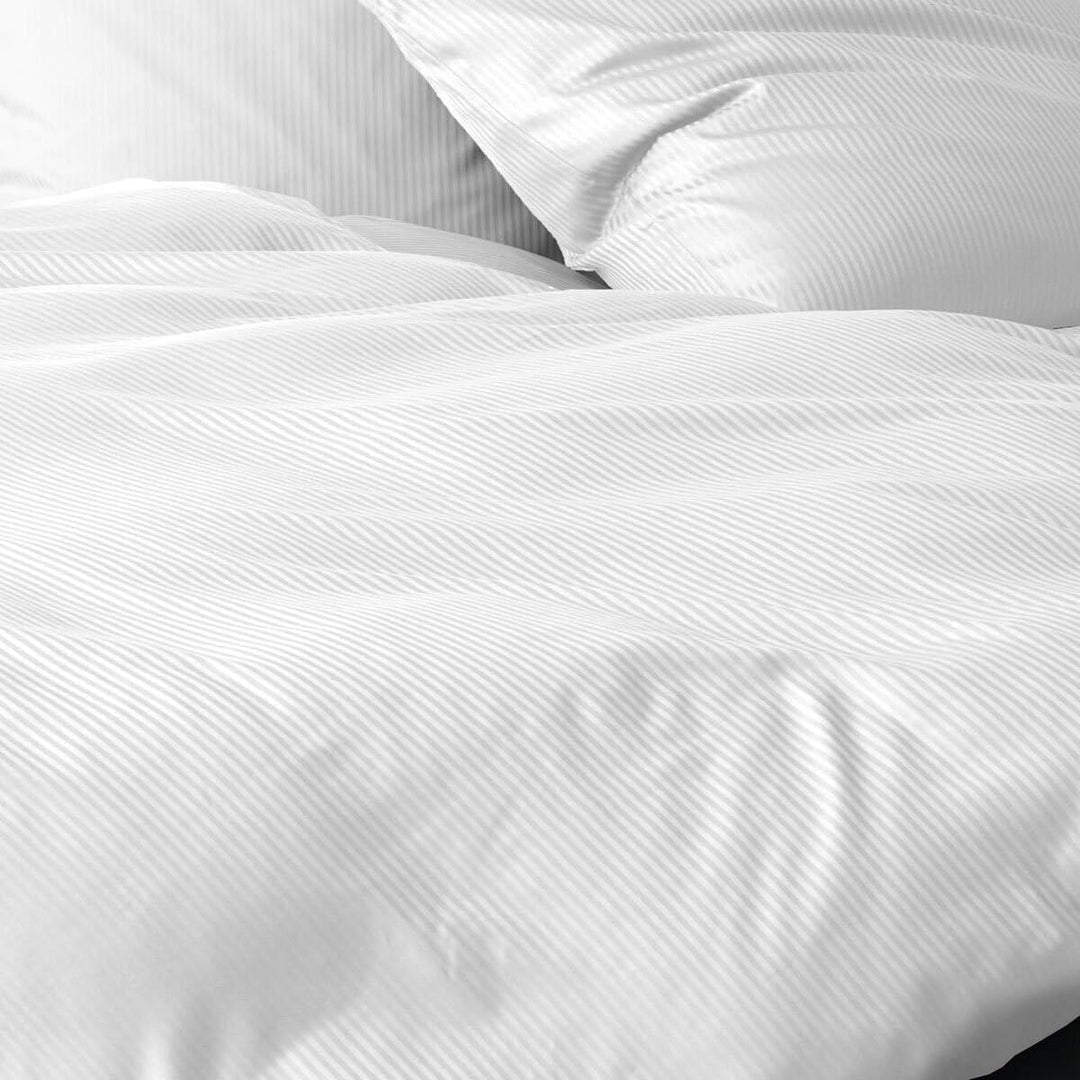 Lorena Mako-Satin Bettwäsche Venedig weiss 1 Bettbezug 200 x 200 cm + 2 Kissenbezüge 80 x 80 cm, Wei