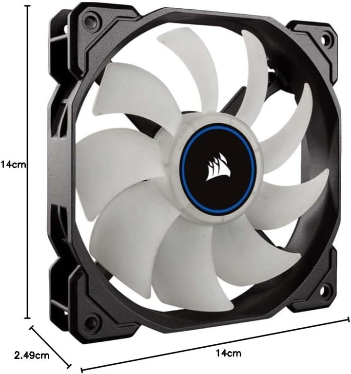 Corsair AF140 Air Series LED Geräuscharmer Lüfter (140mm, Doppelpack) blau Doppelpack Blau, Doppelpa