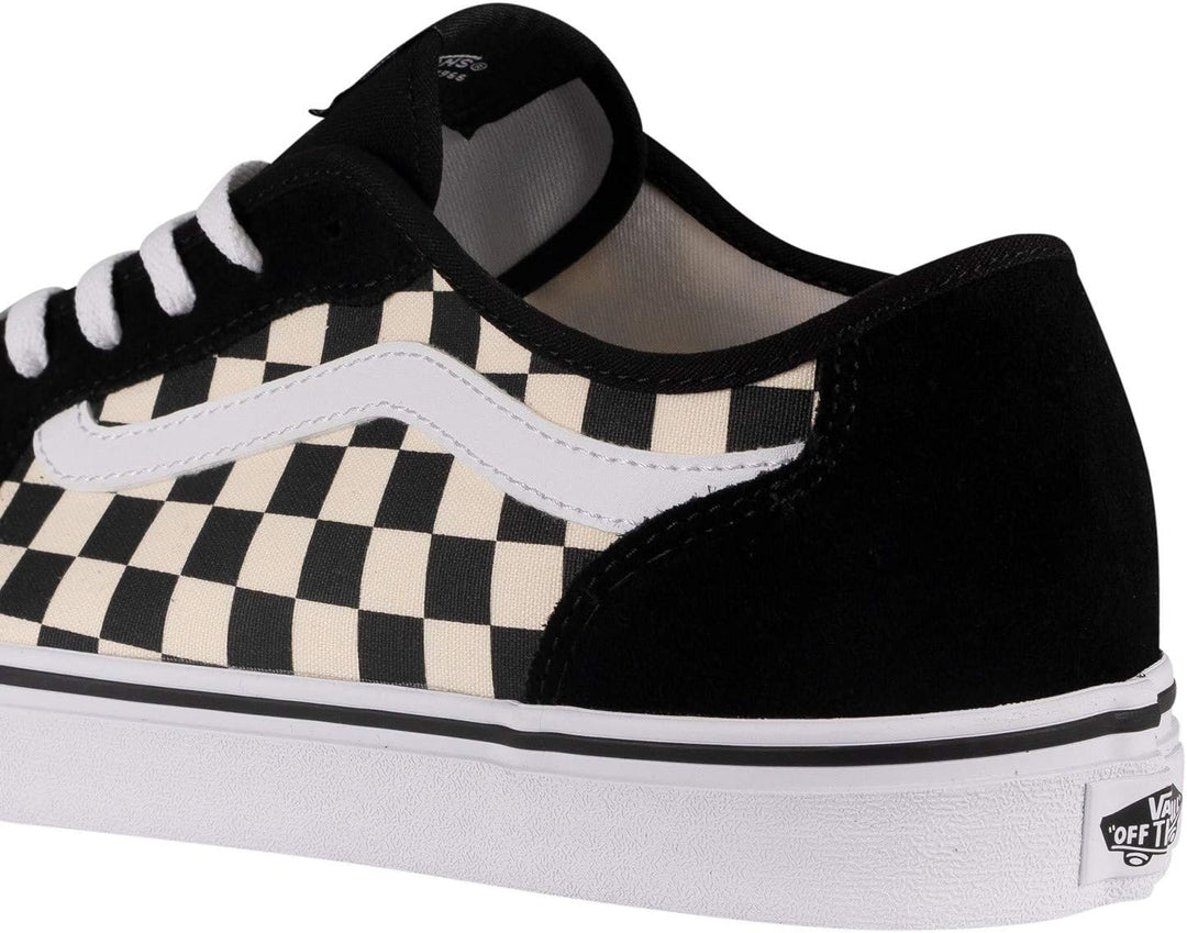 Vans Herren Filmore Decon Wildleder Canvas Trainer, Black/Black 39 EU Checkerboard Black White, 39 E