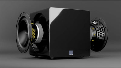 SVS 3000 Mikroversiegelter Subwoofer mit voll aktiven Dual-Treibern (20,3 cm (8 Zoll), Piano Gloss B