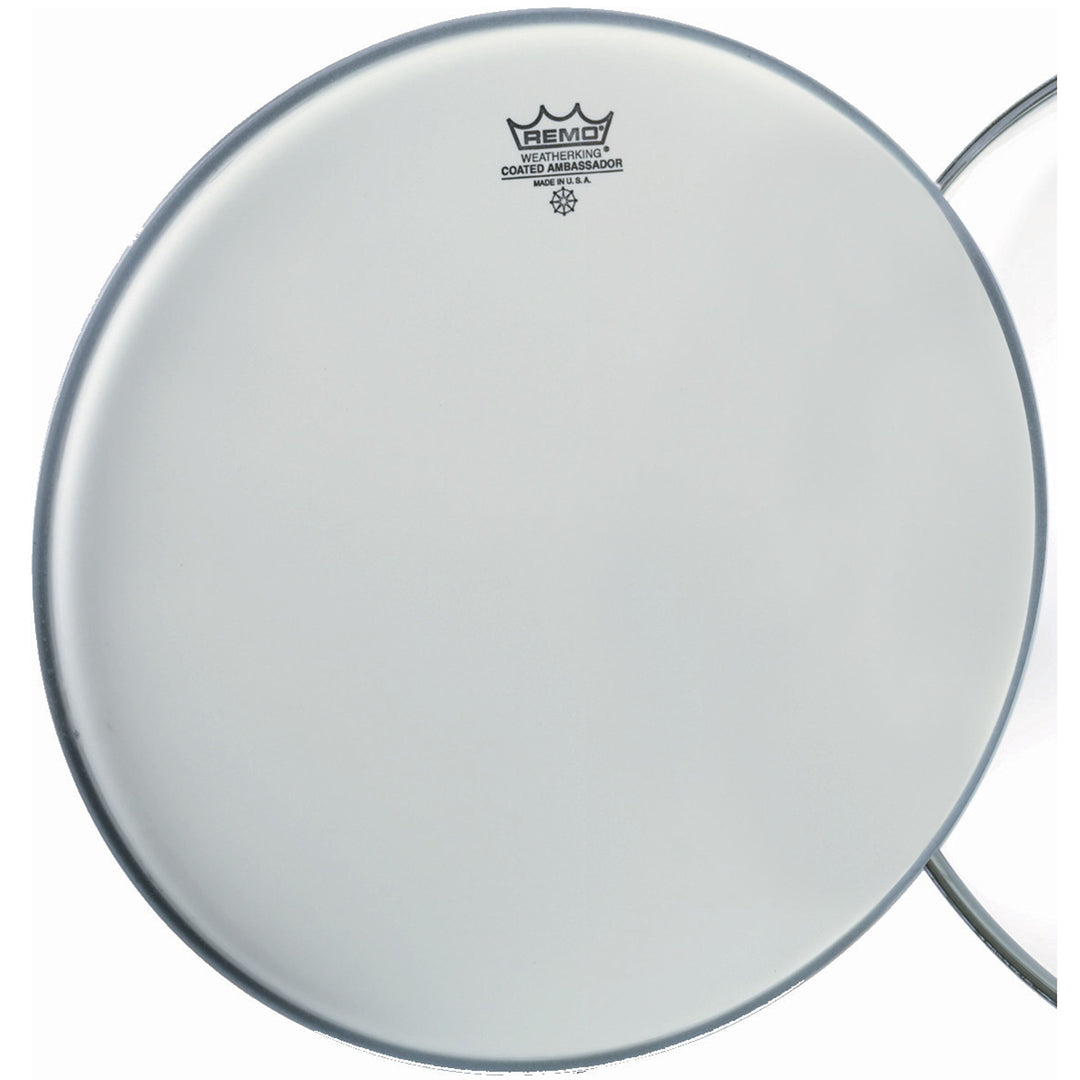 Remo Schlagzeugfell Drum Head Ambassador Weiss aufgeraut, coated Bassdrum 22" BR-1122-00 22" Ambassa