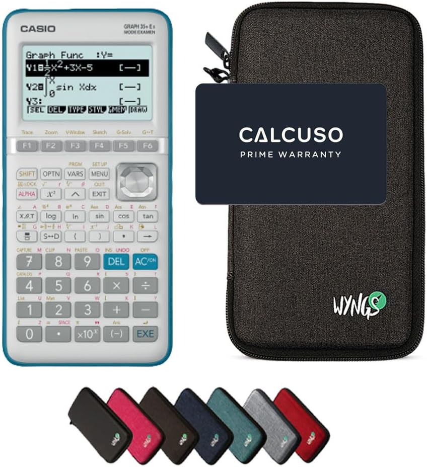 CALCUSO Sparpaket Dunkelgrau vom Taschenrecher Casio Graph 35+ E II dunkelgrau Casio Graph 35+EII, d