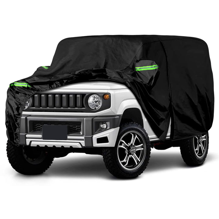 Autoabdeckung Wasserdicht Passend für Suzuki Jimny (3 Türer) 1998-2024, Atmungsaktiv Vollgarage Auto