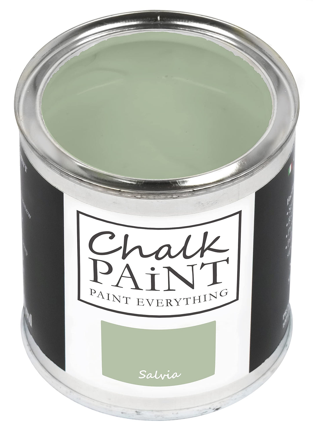 Chalk Paint Everything® Salvia Kreidefarbe Wasserbasis für Alle Oberflächen einfach zu verarbeiten o