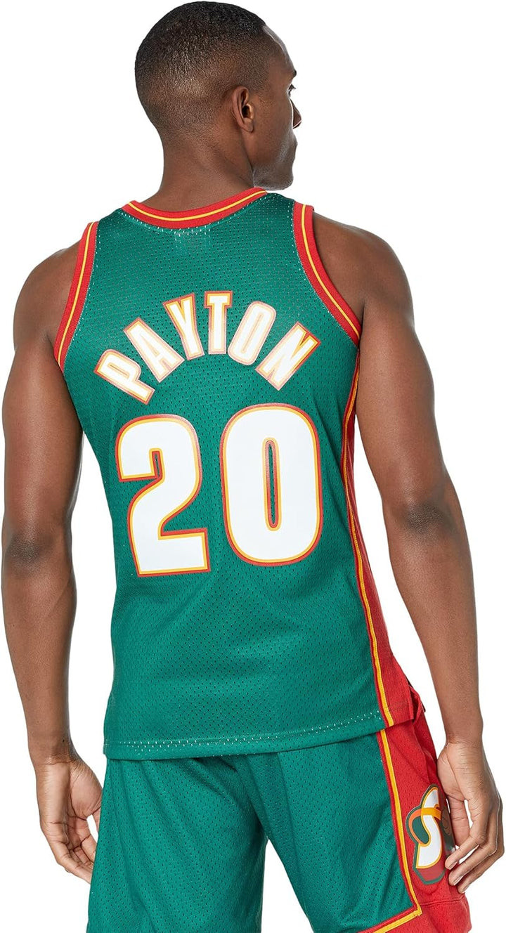 Mitchell & Ness Seattle Supersonics Jersey NBA Swingman Jersey Shawn Kemp 40 S Dunkelgrün, S Dunkelg