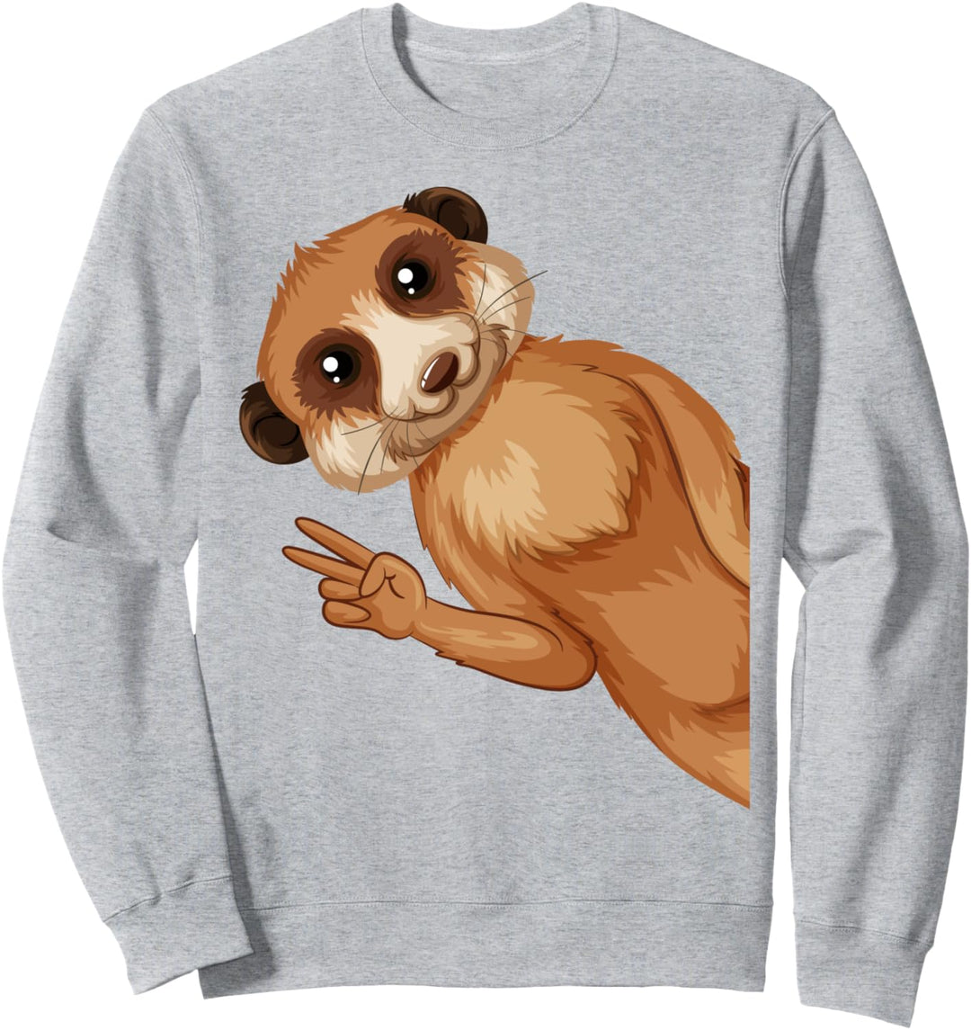 Erdmännchen Kinder Mädchen Jungen Sweatshirt